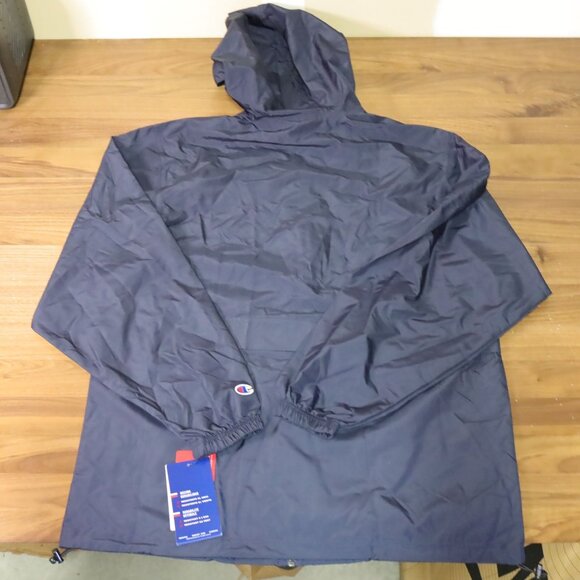 Champion Logo V1015 Full Zip Jacket Lightweight Wind Water Resistant Men's M NWT - Picture 6 of 6